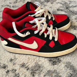 Red and Black Nike Dunks Sneakers